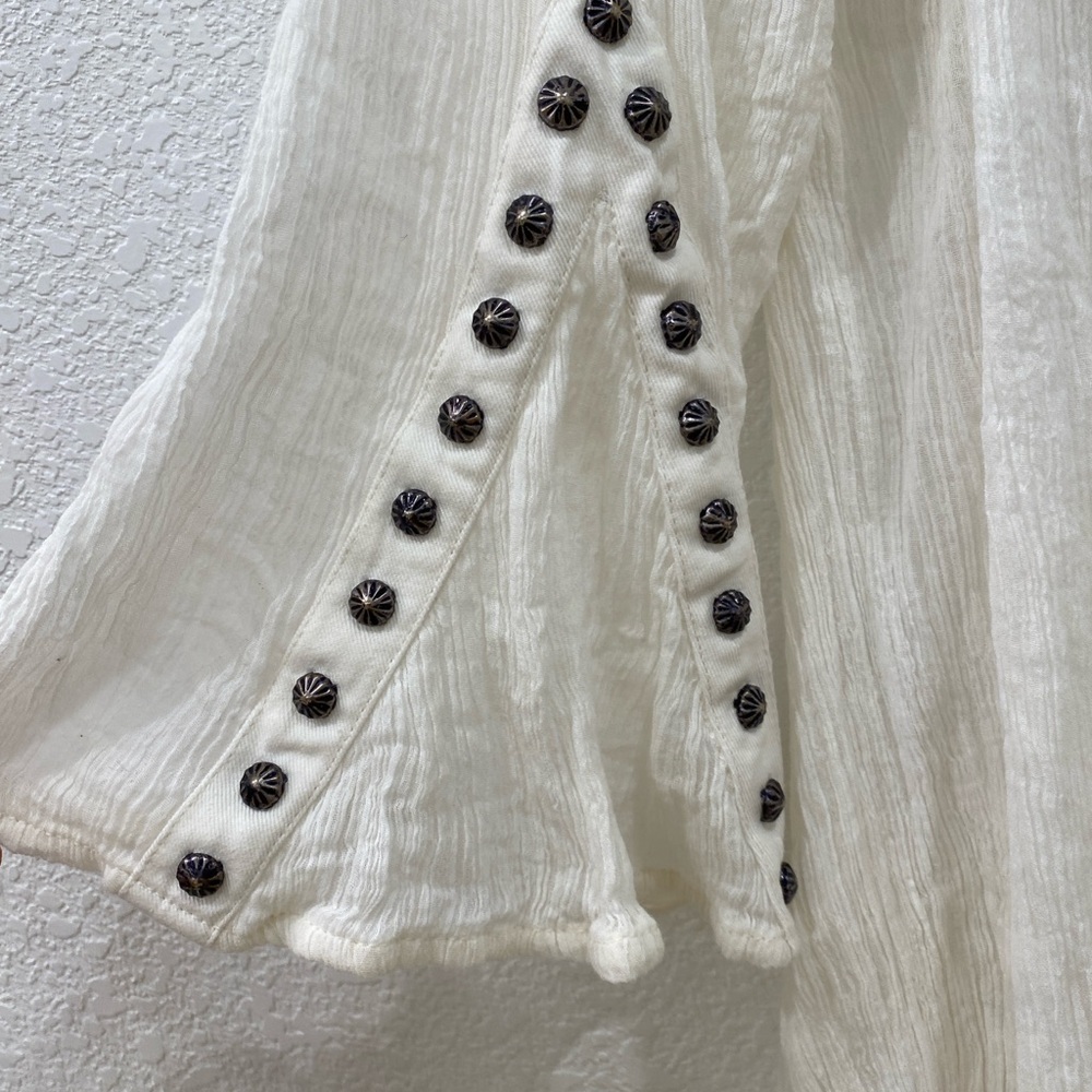 Roja cardigan with metal accents 100% cotton ivory size XL - Picture 3 of 5